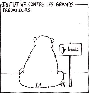 Courrier de Berne, initiative contre les grands prédateurs